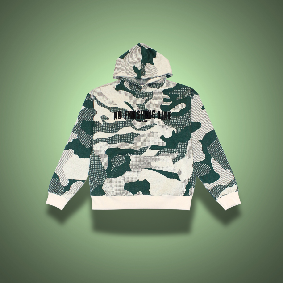 Camo Green Hoodie – NO FINISHING LINE