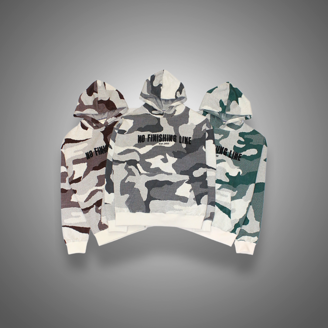 Camo Grey Hoodie NO FINISHING LINE